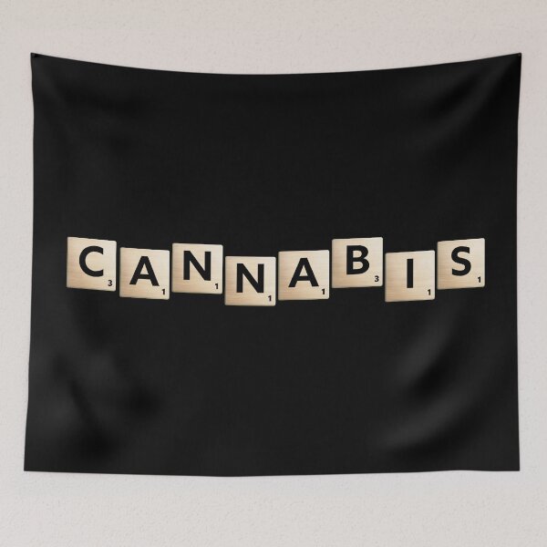 Item preview, Cannabis Scrabble tiles designed and sold by CabbageNClouds.