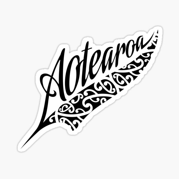 "New Zealand Aotearoa Kiwi Fern all blacks tattoo" Sticker for Sale by