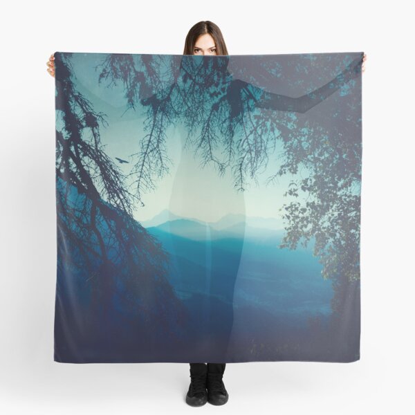 Item preview, Blue Morning - Hazy Alpine Valley designed and sold by Dyrk Wyst Redbubble Shop.