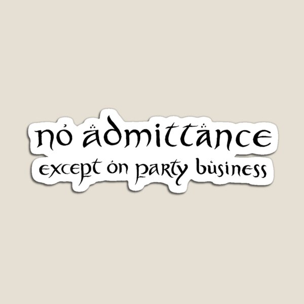 Item preview, No Admittance Sign designed and sold by enchantedshoppe.