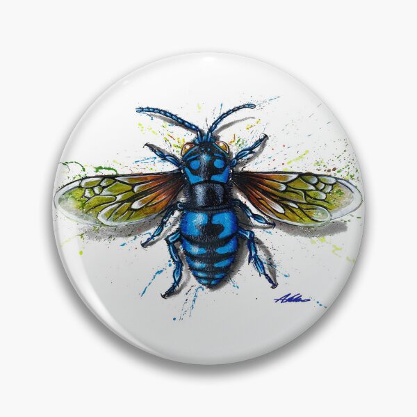 Item preview, Cuckoo Bee Blue designed and sold by abelschiroart.