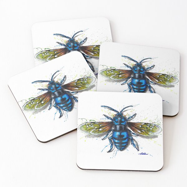 Item preview, Cuckoo Bee Blue designed and sold by abelschiroart.