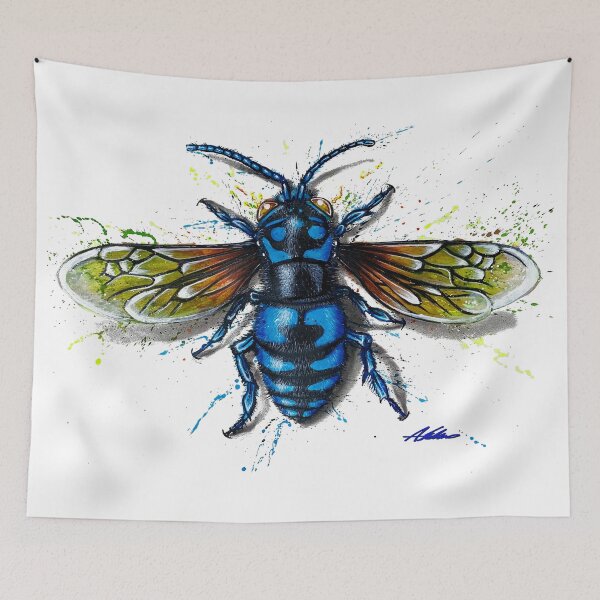 Item preview, Cuckoo Bee Blue designed and sold by abelschiroart.