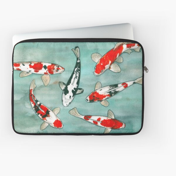 Aperçu de l'œuvre Le ballet des carpes koi créée et vendue par savousepate.