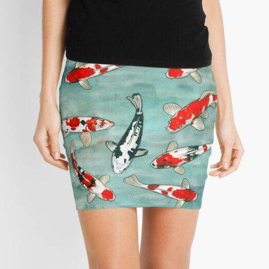Le ballet des carpes koi Mini Skirt