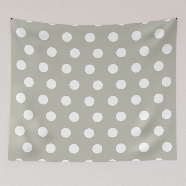 Artikelvorschau, Classic Polka Dot Pattern_Morandi Color 1_Beige Green entworfen und verkauft von mimihuang creations.