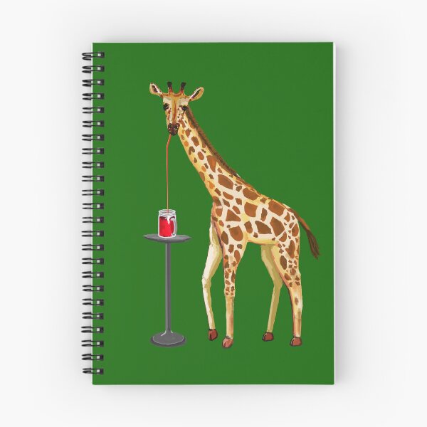 Item preview, Giraffe Sipping Soda for Summer designed and sold by VerdeDoodleDuck.
