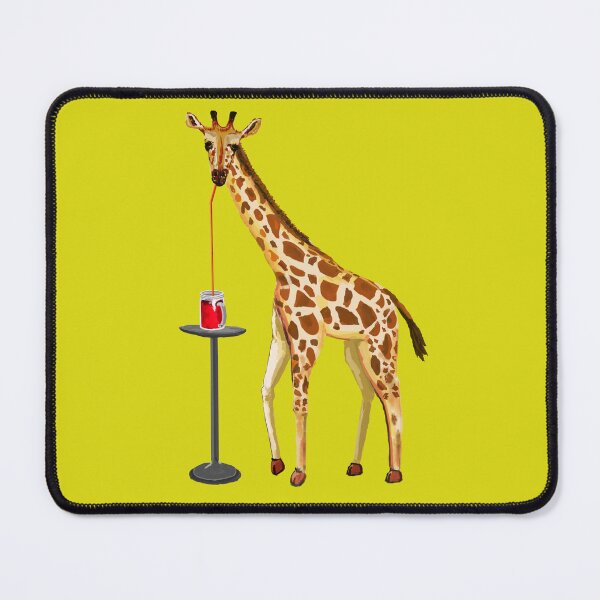 Item preview, Giraffe Sipping Soda for Summer designed and sold by VerdeDoodleDuck.