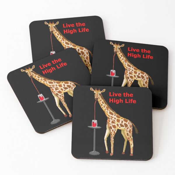 Item preview, Giraffe Sipping Soda for Summer! designed and sold by VerdeDoodleDuck.
