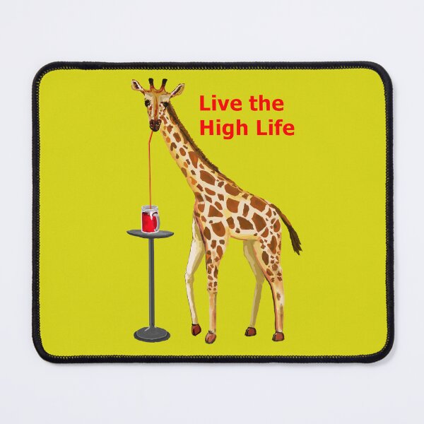 Item preview, Giraffe Sipping Soda for Summer! designed and sold by VerdeDoodleDuck.