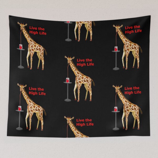 Item preview, Giraffe Sipping Soda for Summer! designed and sold by VerdeDoodleDuck.