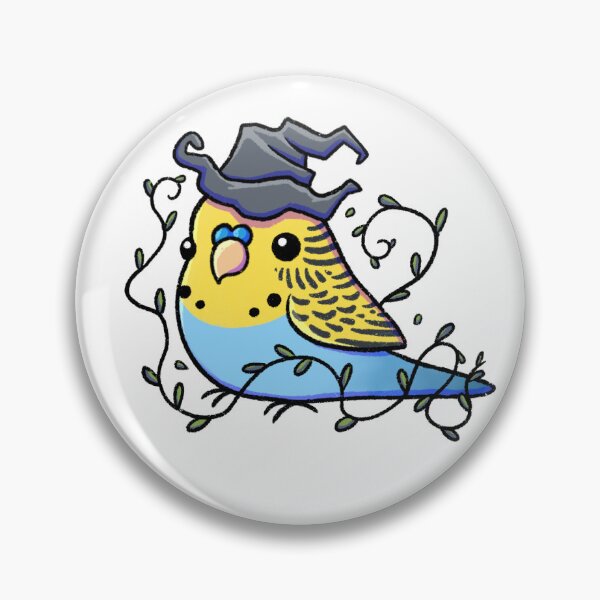 Artikelvorschau, Yellowface Sky Blue Witch Budgie entworfen und verkauft von NoodleSoupotDay.