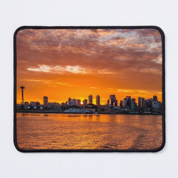 Item preview, Seattle Sunrise Skyline designed and sold by RRMStudios.