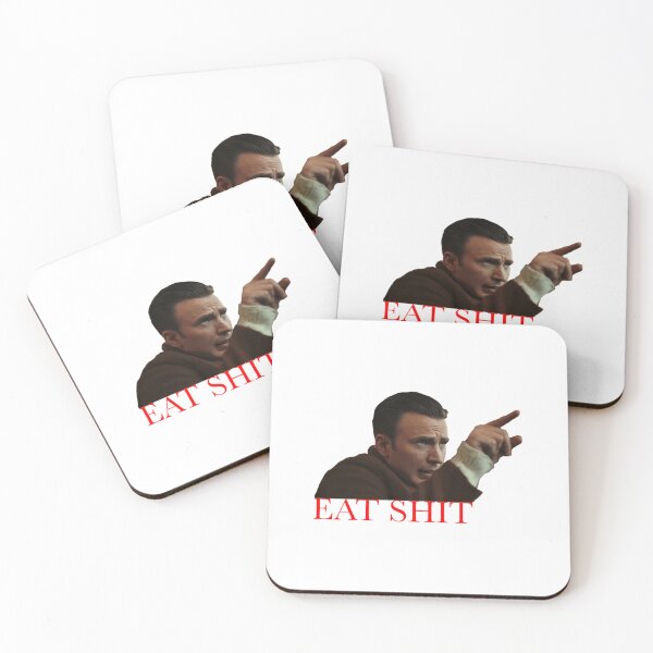 Item preview, Knives Out “Eat Shit” quote Ransom Drysdale  Essential designed and sold by JackaMorelli.