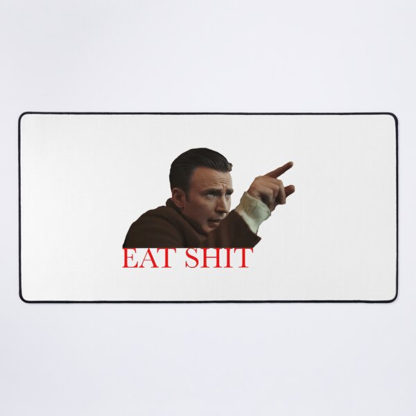 Item preview, Knives Out “Eat Shit” quote Ransom Drysdale  Essential designed and sold by JackaMorelli.