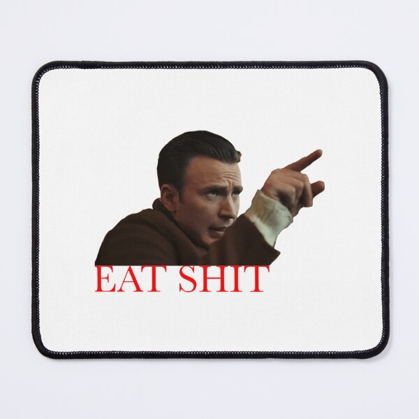 Item preview, Knives Out “Eat Shit” quote Ransom Drysdale  Essential designed and sold by JackaMorelli.