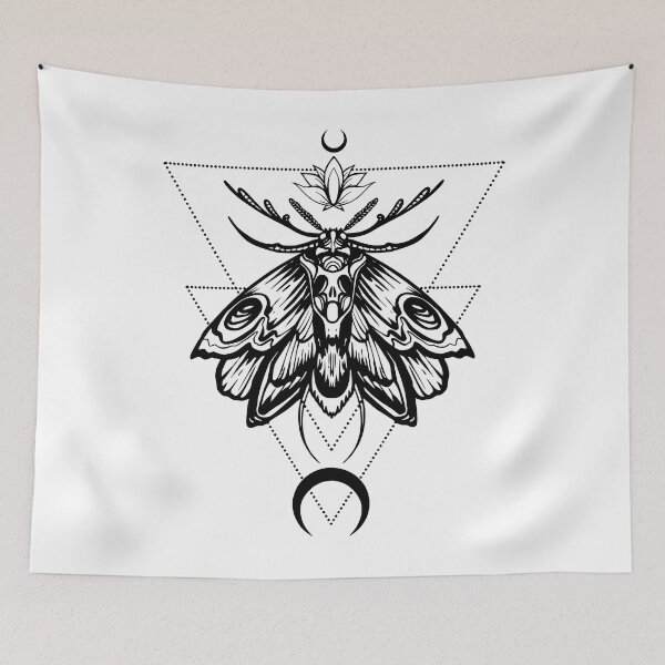Item preview, Pestilence moth Black - 4 moths of the apocalypse designed and sold by CabbageNClouds.