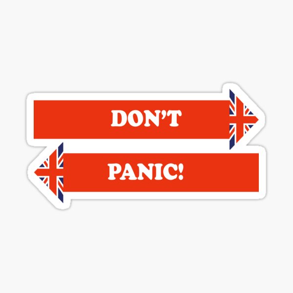 "Dad's Army –Don't Panic!" Sticker for Sale by madra | Redbubble