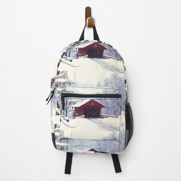 Item preview, WINTER ON THE COVERED BRIDGE N.Y. STATE designed and sold by JoAnnHayden.