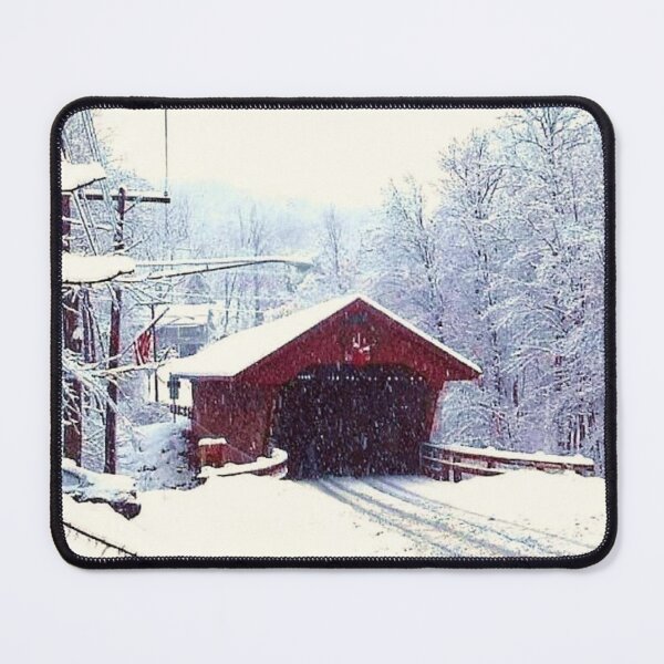Item preview, WINTER ON THE COVERED BRIDGE N.Y. STATE designed and sold by JoAnnHayden.