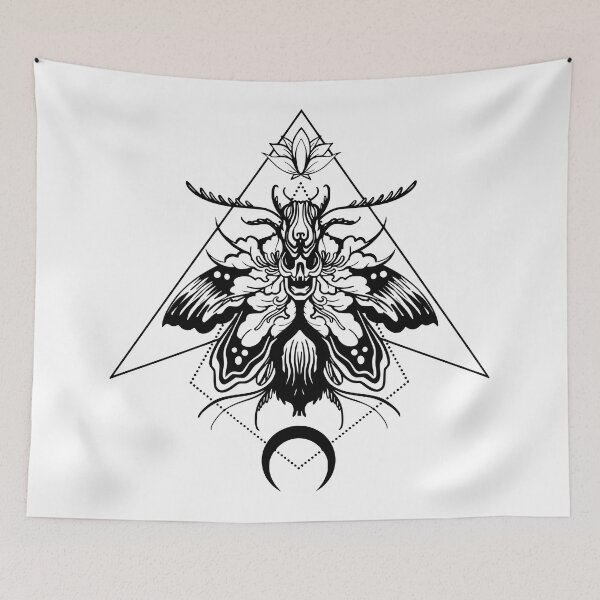 Item preview, War moth Black - 4 moths of the apocalypse designed and sold by CabbageNClouds.