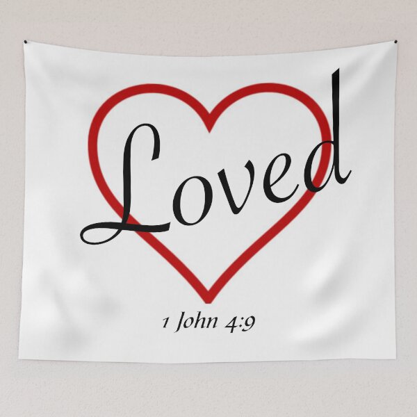 Item preview, LOVED -1 JOHN 4:9 designed and sold by CalliopeSt.
