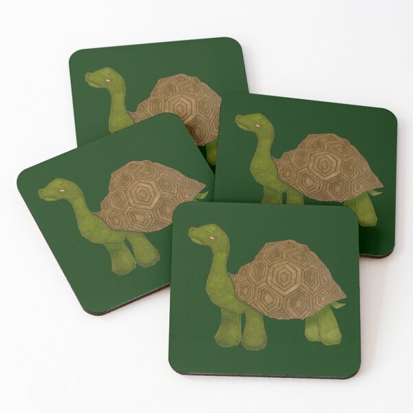 Item preview, Cute Galapagos Tortoise Illustration designed and sold by NikaIllustrates.