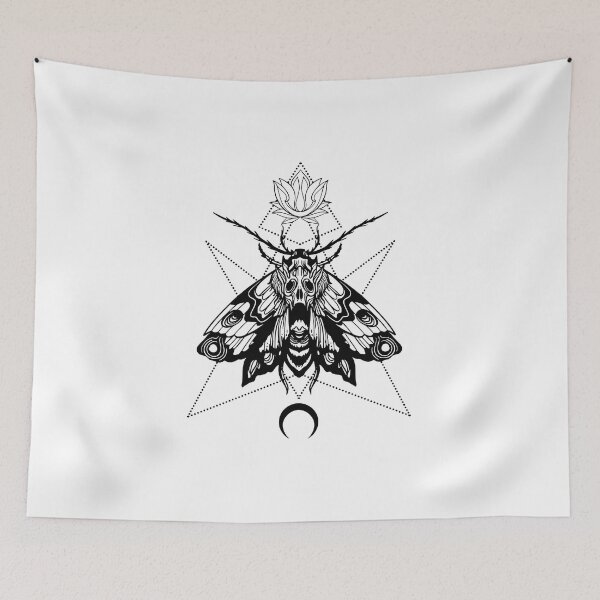 Item preview, Famine moth Black - 4 moths of the apocalypse designed and sold by CabbageNClouds.