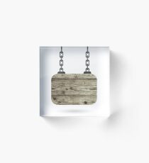 wood board Acrylic Block