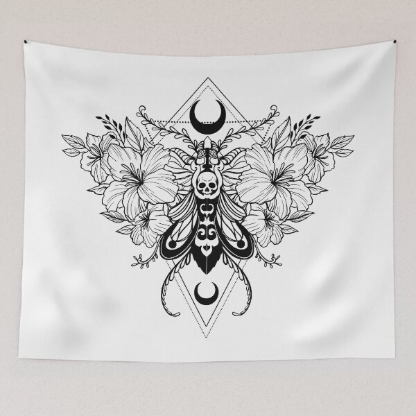 Item preview, Death moth Black - 4 moths of the apocalypse designed and sold by CabbageNClouds.