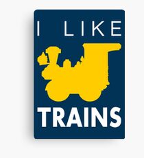Rail King, I like trains Canvas Print