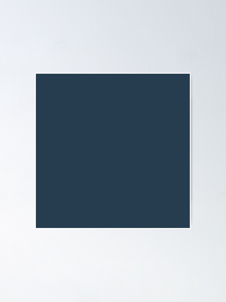 Midnight Blue Solid Color Poster For Sale By Patternplaten Redbubble