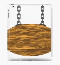 wood board and chain iPad Case/Skin