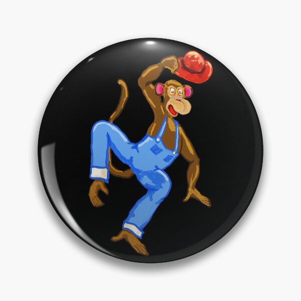 Aperçu de l'œuvre Happy Chimp with Hat créée et vendue par VerdeDoodleDuck.