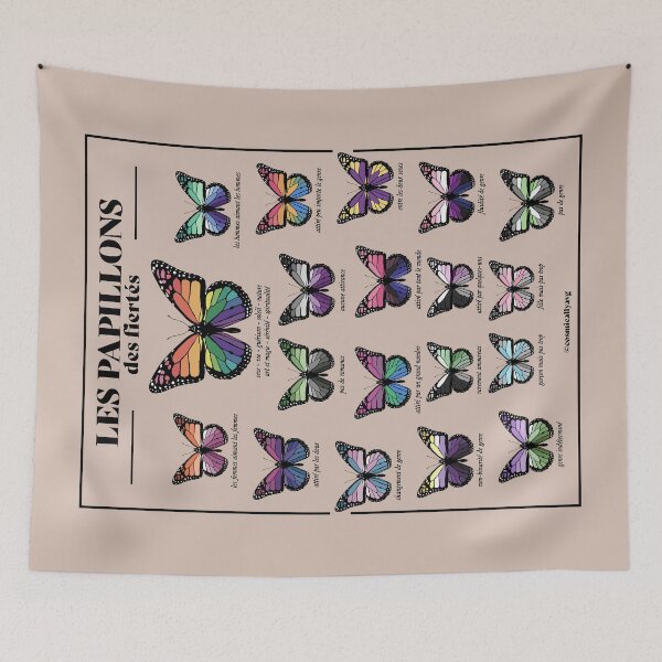 Item preview, Les Papillons des Fiertés designed and sold by cosmicallyavg.
