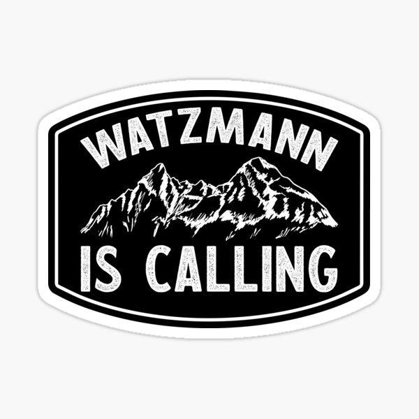 Auto Aufkleber Sticker Berg Watzmann - Farbe schwarz