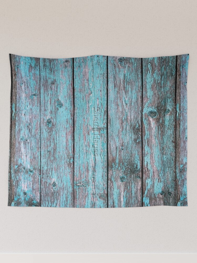 Teal and best sale grey tapestry