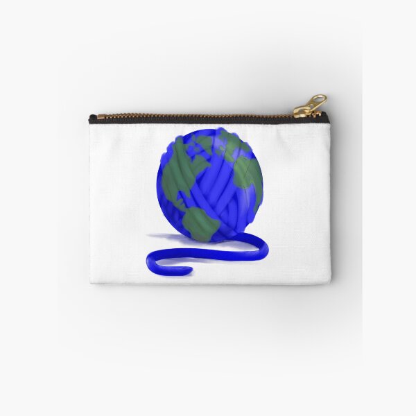 Item preview, Earth Yarn Ball ~ World Globe Travel Knitting Crochet designed and sold by Stacy Mitchell.
