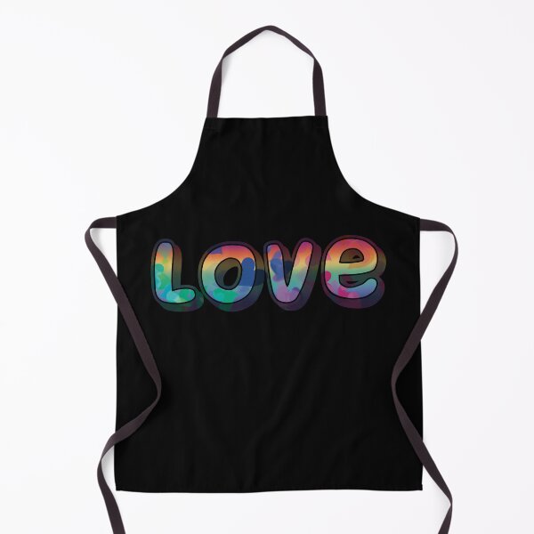 Item preview, Love Pride rainbow & hearts puffy retro text designed and sold by MunsyArt.