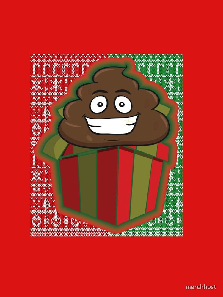 &quot;Poop Emoji Christmas Present - Poo Meme&quot; iPhone Case &amp; Cover by merchhost | Redbubble