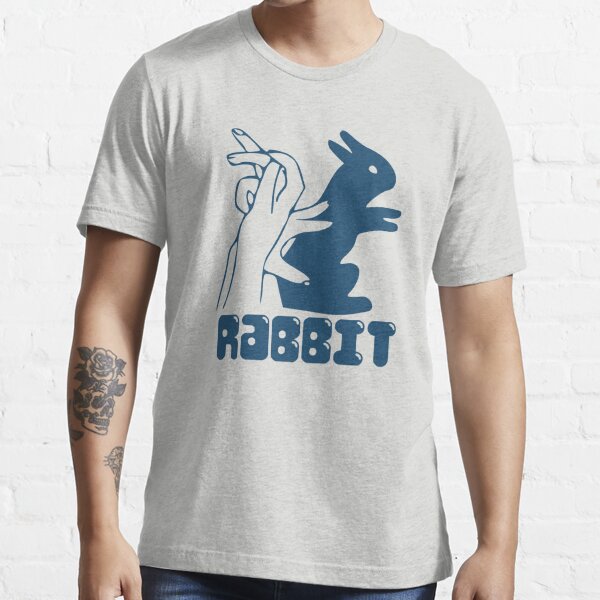 Rabbit Hand Shadow Funny T-shirt For Men –