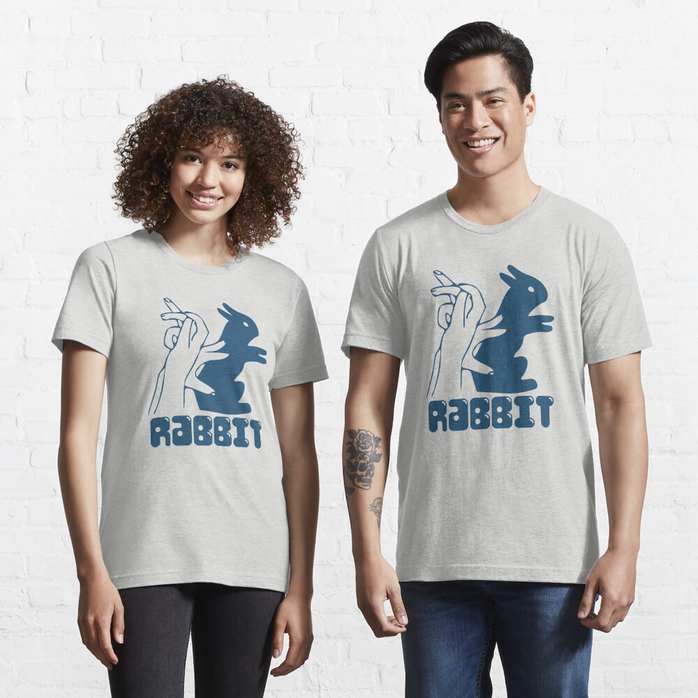 Rabbit Hand Shadow Funny T-shirt For Men –