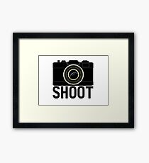 Shoot - photographer's camera Framed Print