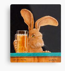 Will Bullas card / Jack and a beer back... Metal Print
