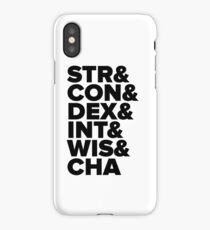 D&D Characteristics Abbreviated iPhone Case