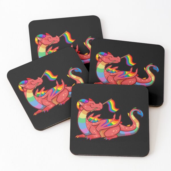 Item preview, Gay Pride Flag Dragon (1st Edition) designed and sold by Glenclo1.