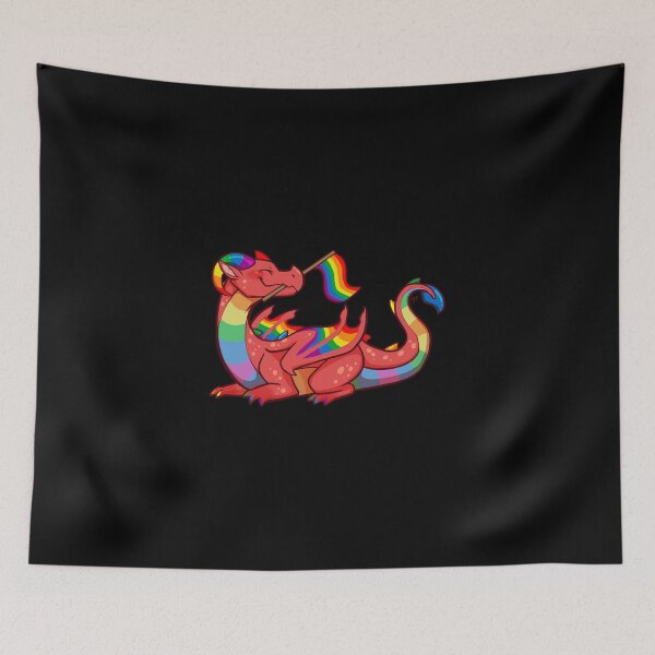 Item preview, Gay Pride Flag Dragon (1st Edition) designed and sold by Glenclo1.