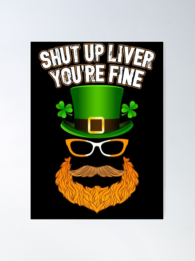 Happy St Patricks Day Funny Shamrock With Cute Leprechaun  Poster for  Sale by BorysSereda