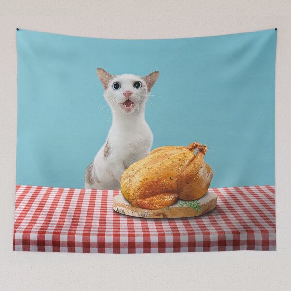 Item preview, Roast Chicken and Cat designed and sold by leBoosh-Designs.