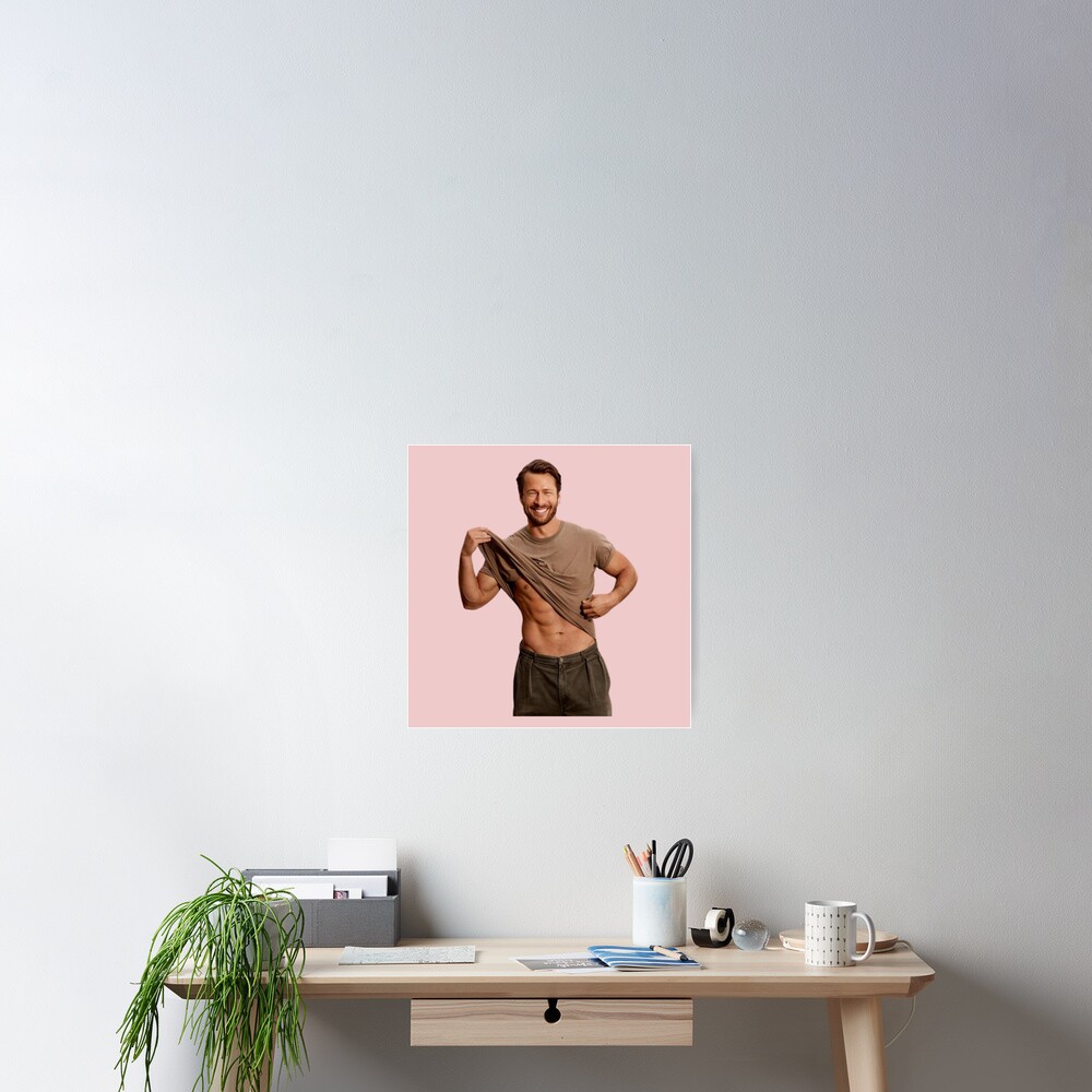 &ldquo;Glen Powell Smile&rdquo; Poster for Sale by inspiredtiger | Redbubble